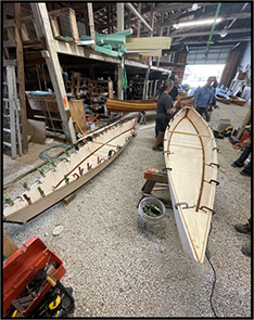 Plywood Canoe building