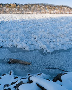 Frozen stream image by Garrett Frandson